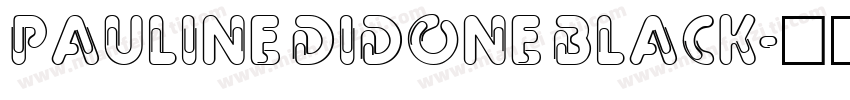 Pauline Didone Black字体转换